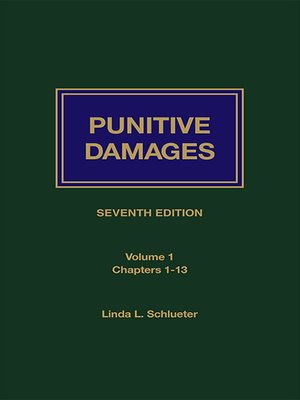 cover image of Punitive Damages
